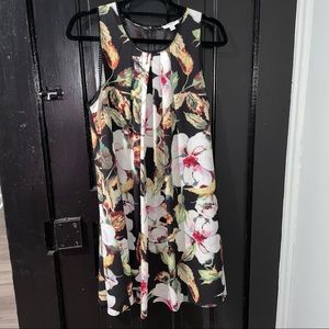 Umgee Floral Swing Mini Dress/Tunic Medium